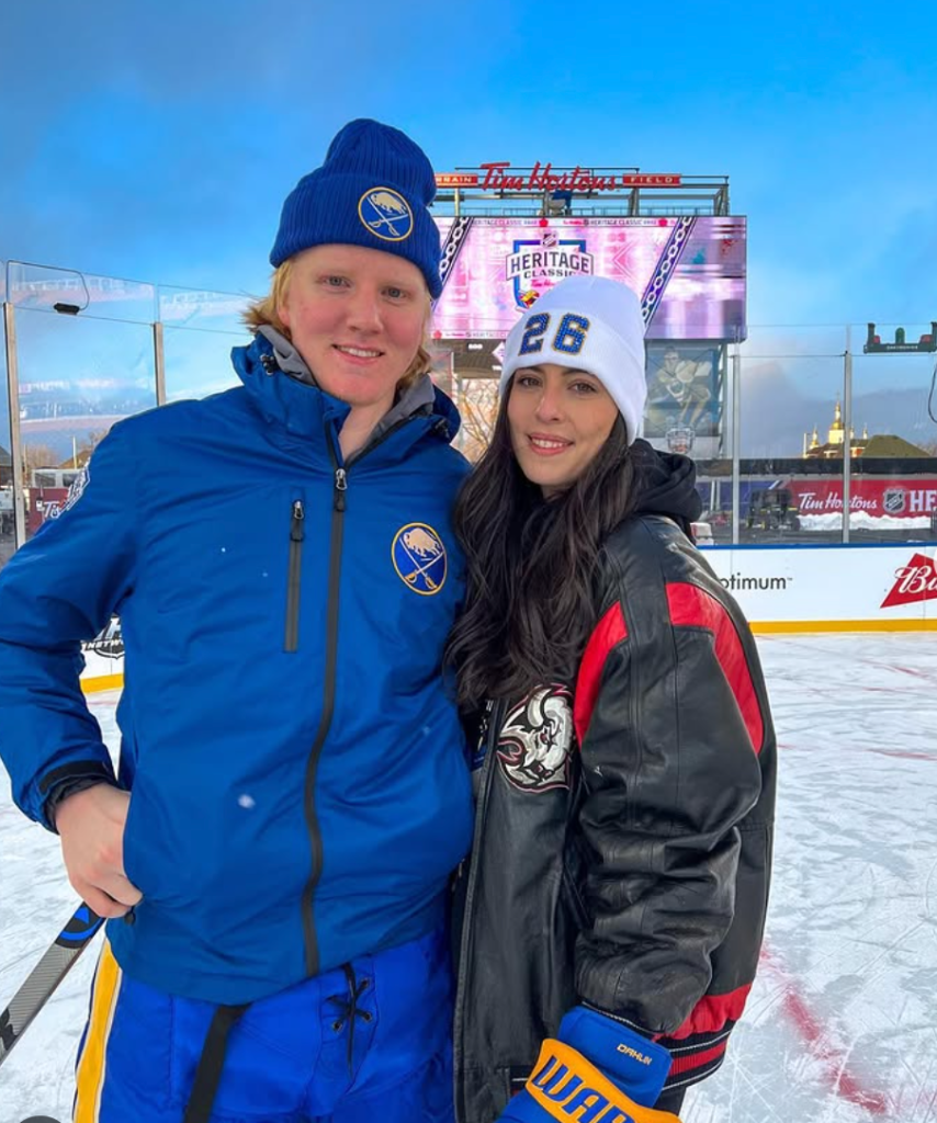 Ramus Dahlin (l) and Caroline Matovac (r) in 2022.