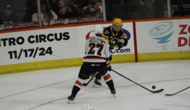 Samu Tuomaala skating for the Lehigh Valley Phantoms