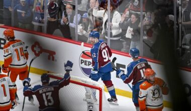Avalanche captain Gabe Landeskog finally scored, and it was a big one