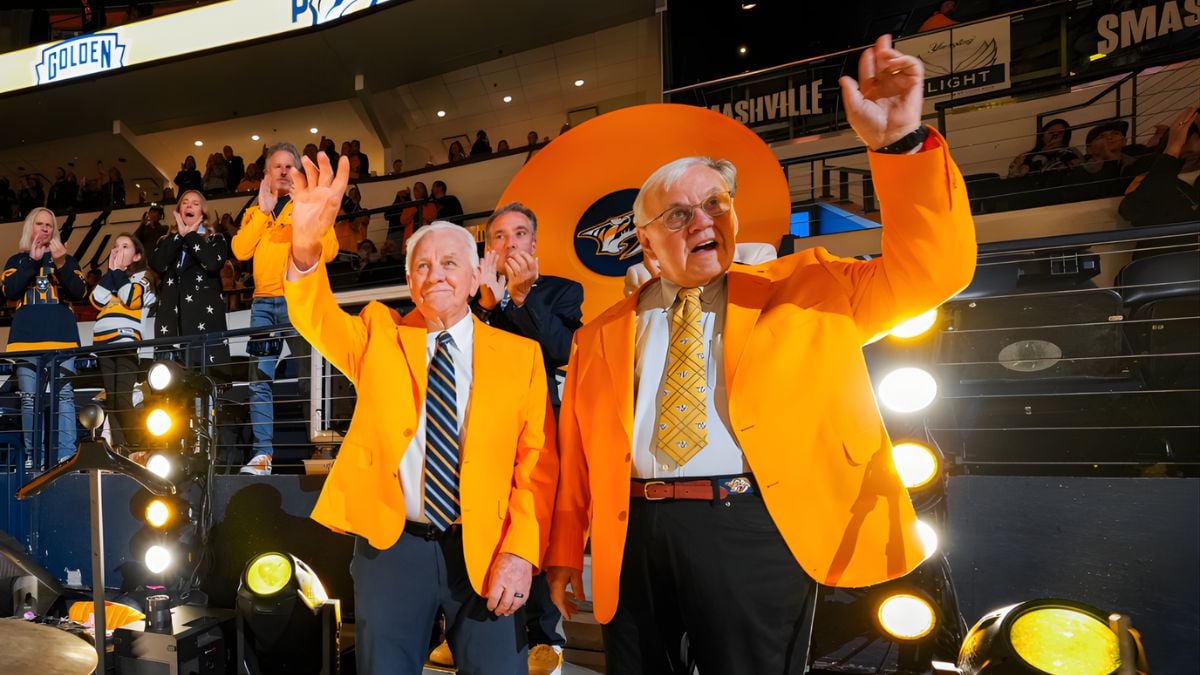 Nashville Predators Honor Broadcasting Legends Terry Crisp, Pete Weber