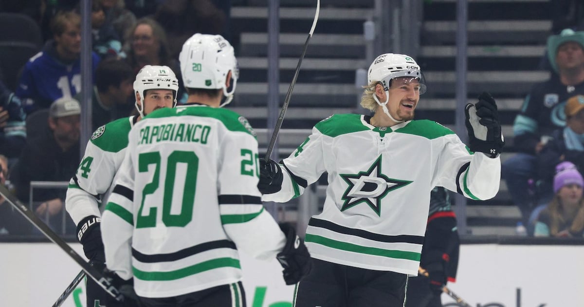 Kolyachonok breaks late tie with 1st goal of season, Dallas Stars beat Seattle Kraken