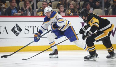 Sabres doubled up at Pittsburgh