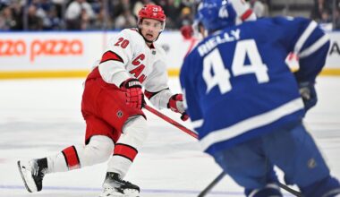 Carolina Travel to Toronto to Take On Leafs in Sunday NHL Action