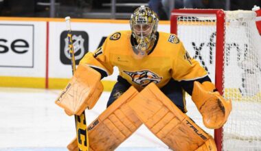 Saros’ struggles fall on the Predators defense in front of him