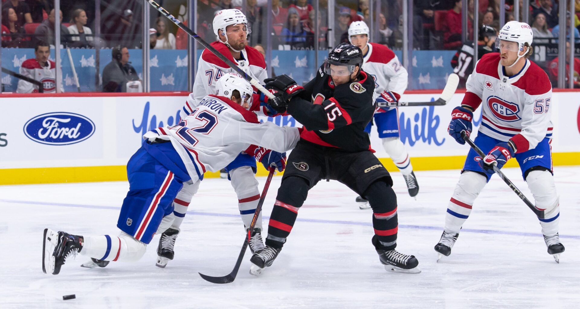 The Montreal and Ottawa Rivalry Renews on a Saturday Night