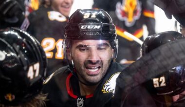 Flames forward Nazem Kadri suits up for 1,000th NHL game on Wednesday night