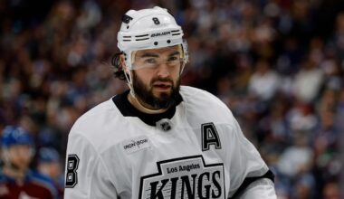 Kings’ Drew Doughty leaves game against Senators in walking boot