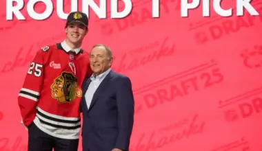 Blackhawks' 1st-round pick Mason West just led his high school football team to a state title image