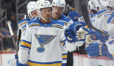 Blues’ Mathieu Joseph out vs. Flames with lower-body injury