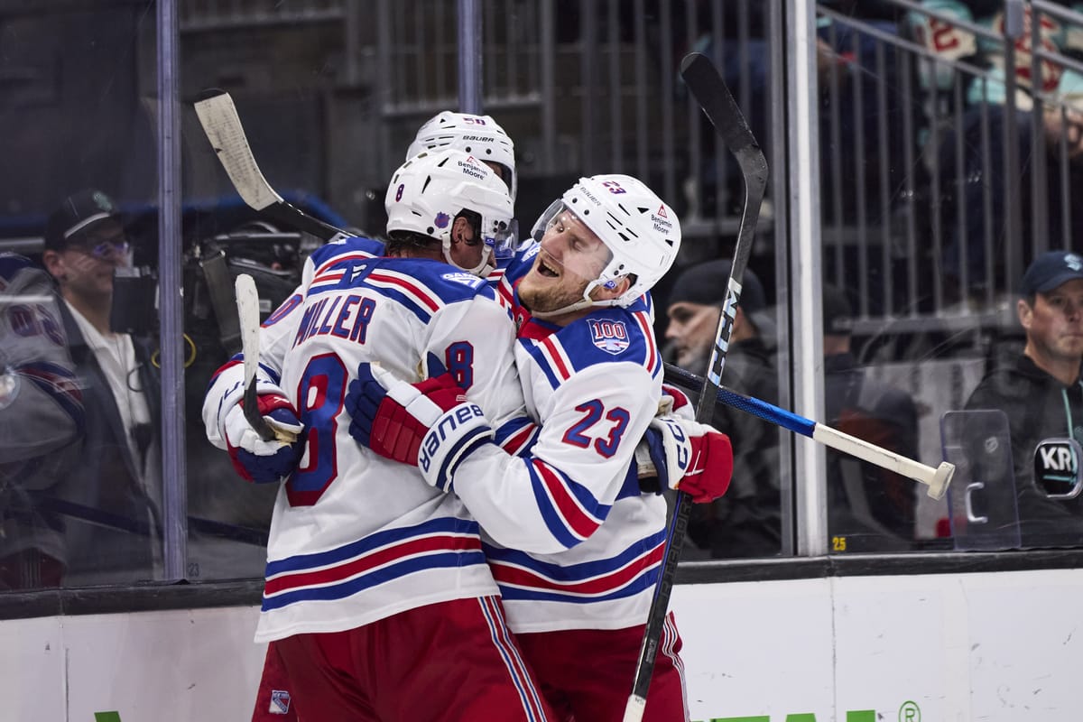 Rangers Overcome Scoring Woes, Defeat Kraken in Overtime 3-2