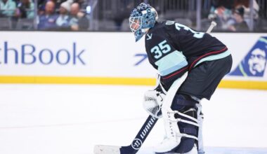 Kraken’s Joey Daccord being evaluated for upper-body injury