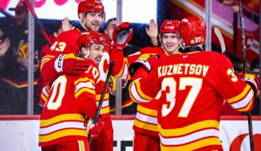Calgary Flames win over Blue Jackets in celebration of Nazem Kadri’s 1000th game