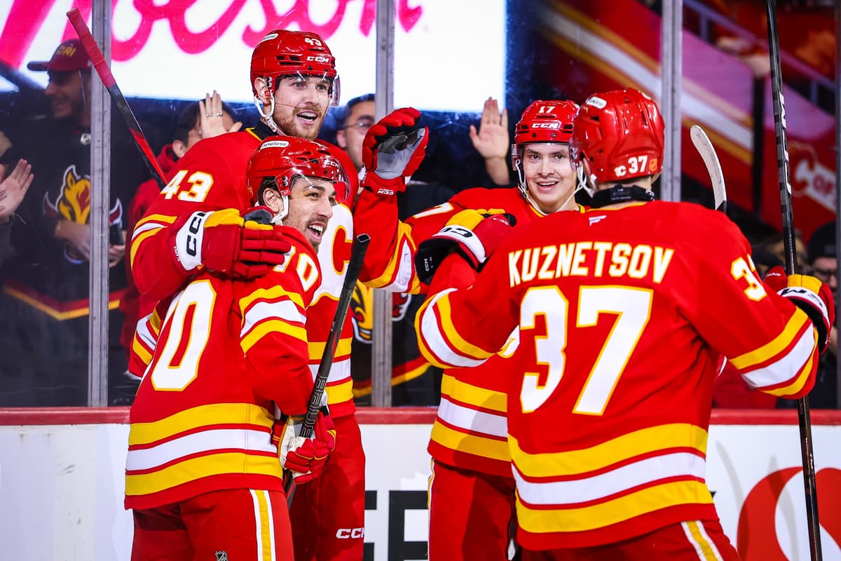 Calgary Flames win over Blue Jackets in celebration of Nazem Kadri’s 1000th game
