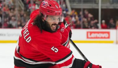 Hurricanes place Jalen Chatfield on injured reserve