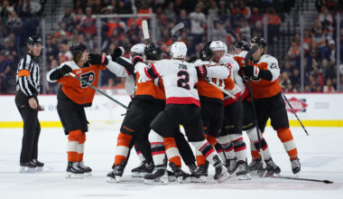 Flyers fall to Senators in overtime after another slow start
