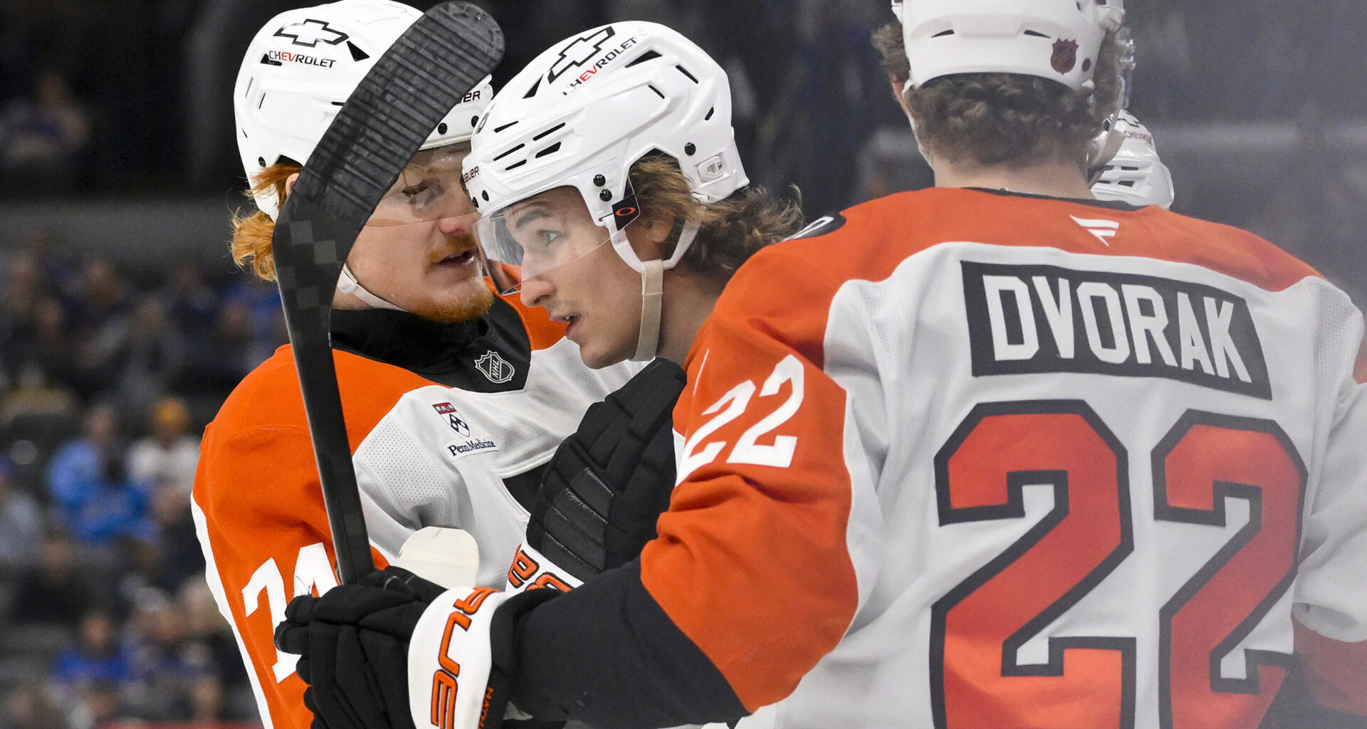 Flyers’ Zegras, Vladar, Dvorak leading way as newcomers