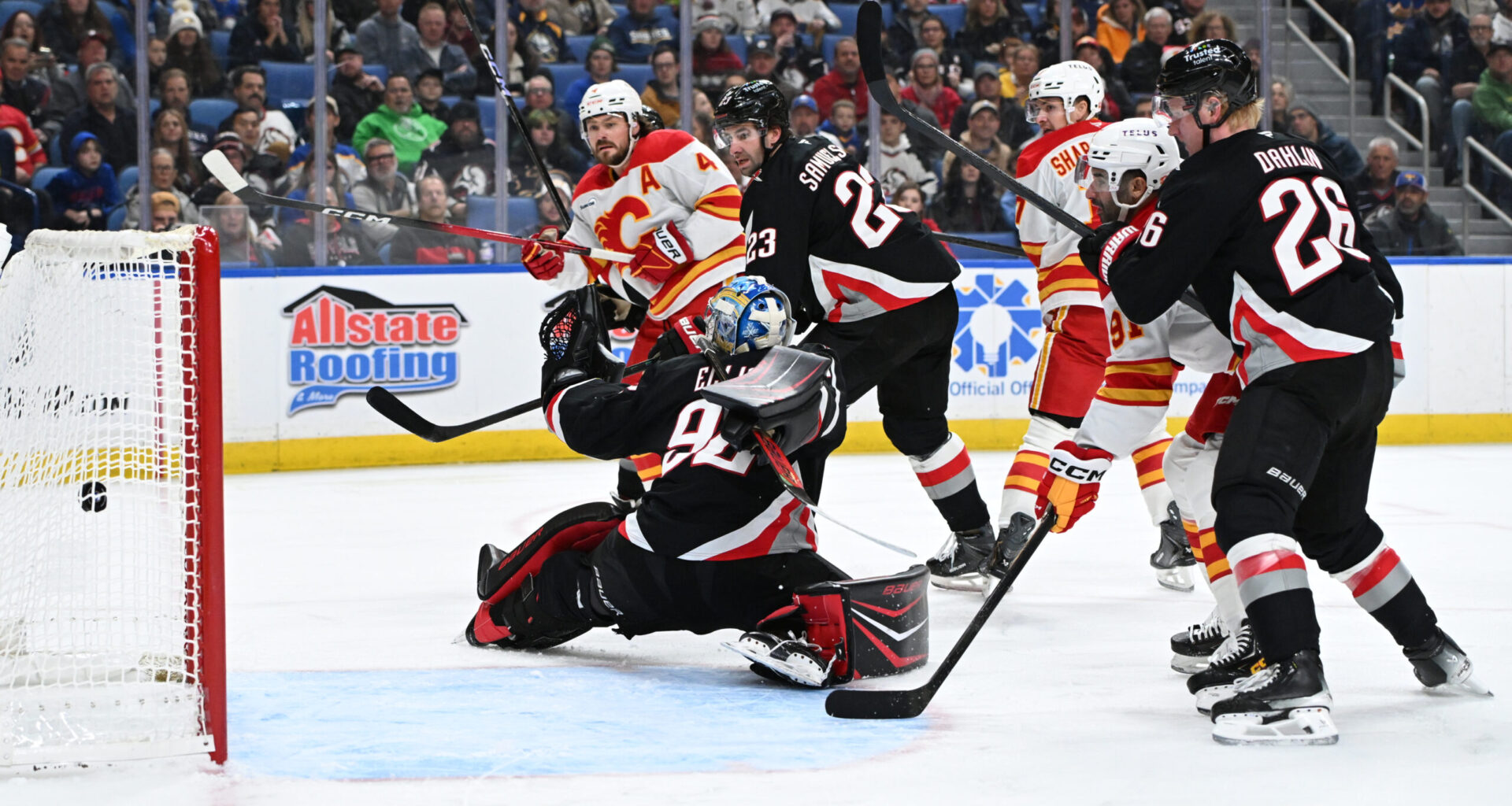 Sabres scalded by league bottom Flames