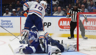 Jake Guentzel’s overtime winner pushes Lightning past Oilers, 2-1