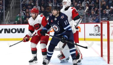 Jets fall 4-3 to Hurricanes in Ehlers’ return