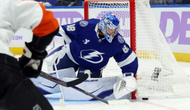 Lightning run winning streak to four behind Vasilevskiy’s shutout of the Flyers, 3-0