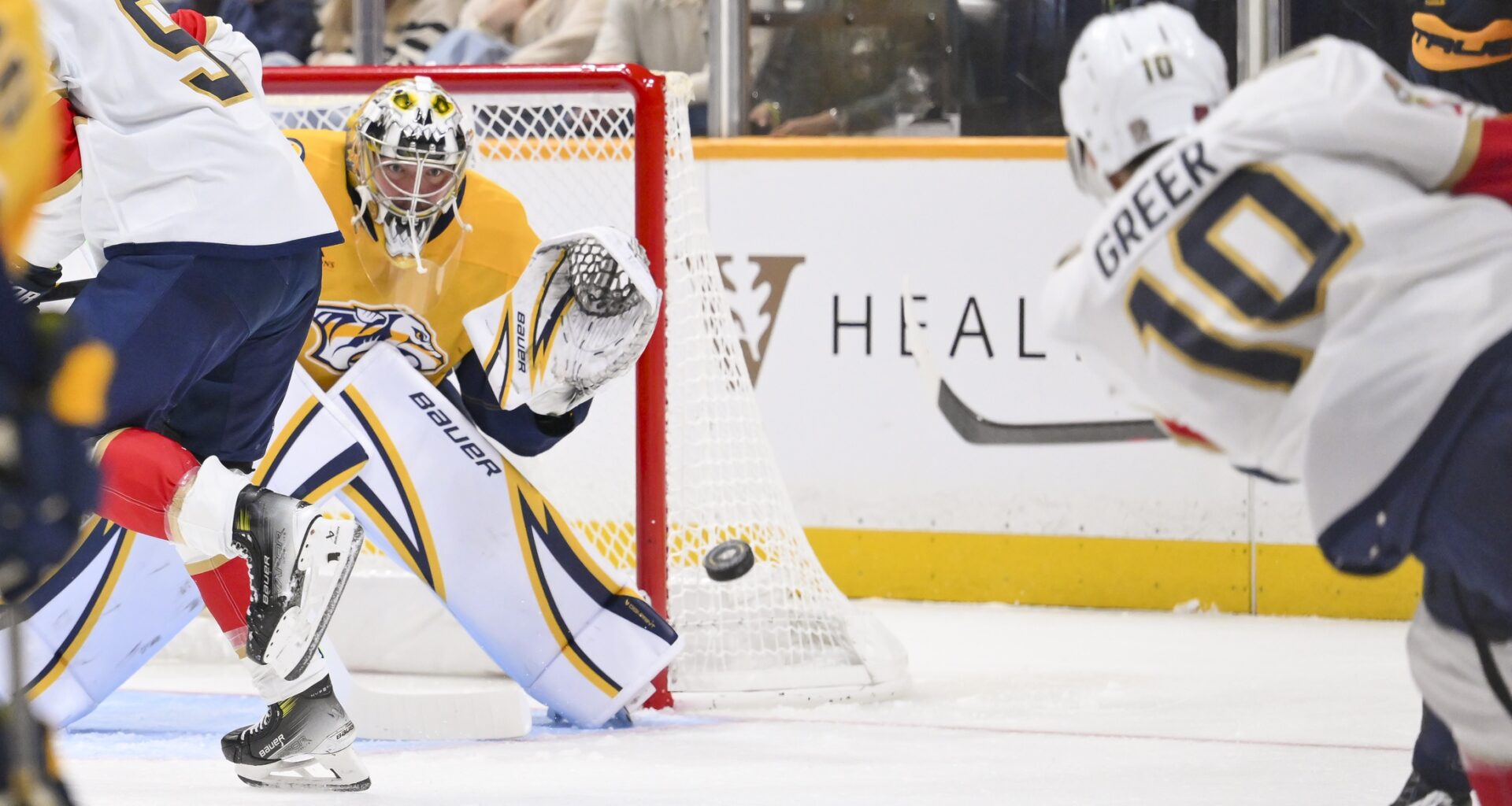 Greer headlines in Music City as Panthers roll Predators by 8-3 count