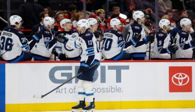 Vilardi scores 100th in Jets’ 4-3 loss to Capitals