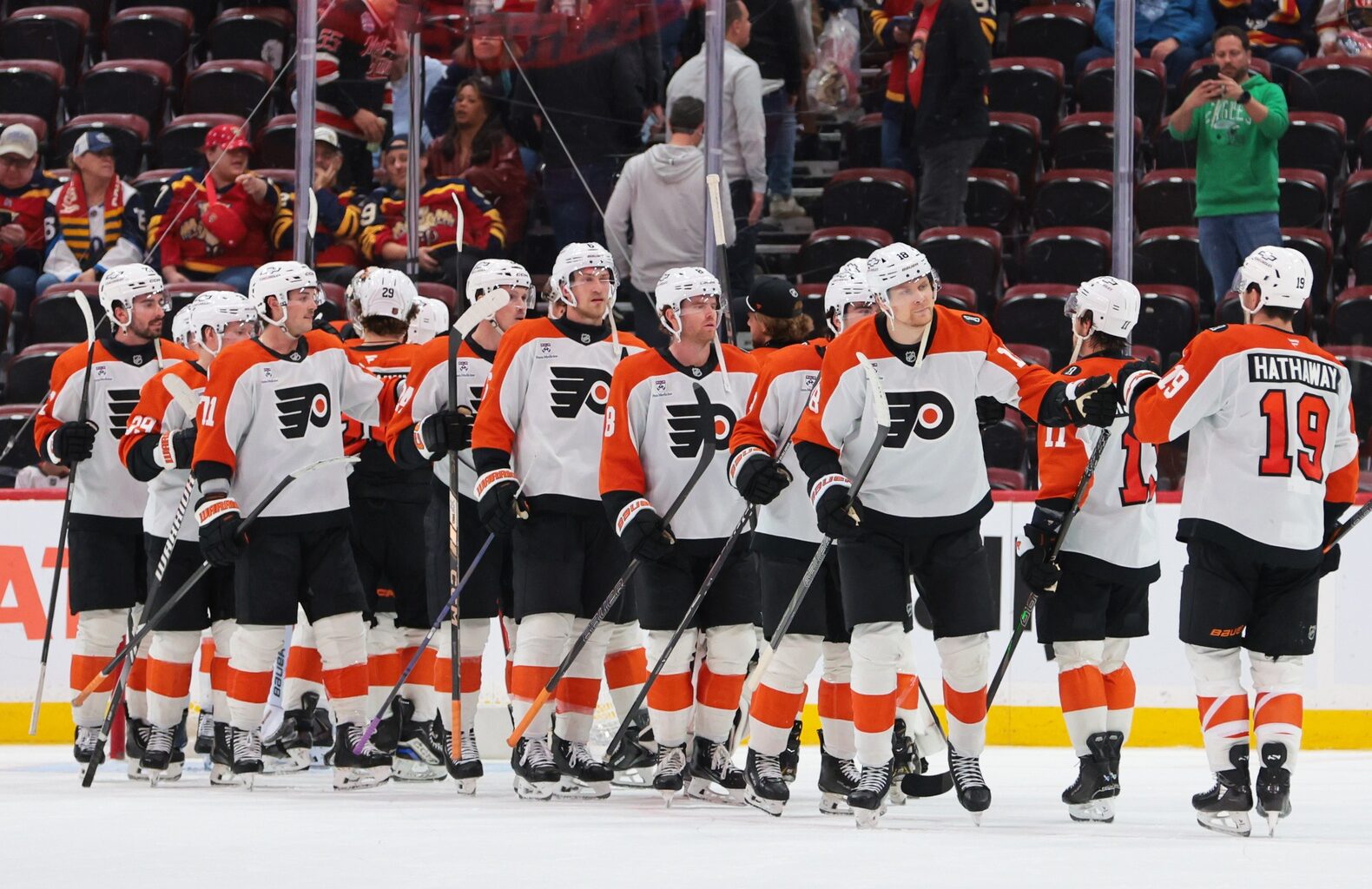 Flyers mount another comeback to beat Panthers 4-2 in strange matchup