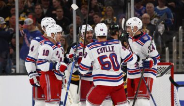 Shorthanded Bruins crushed by Rangers in ugly loss - 98.5 The Sports Hub