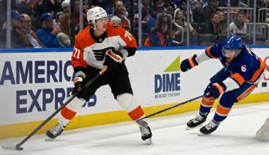Flyers blow three-goal lead but show resilience in 4-3 shootout win over Islanders