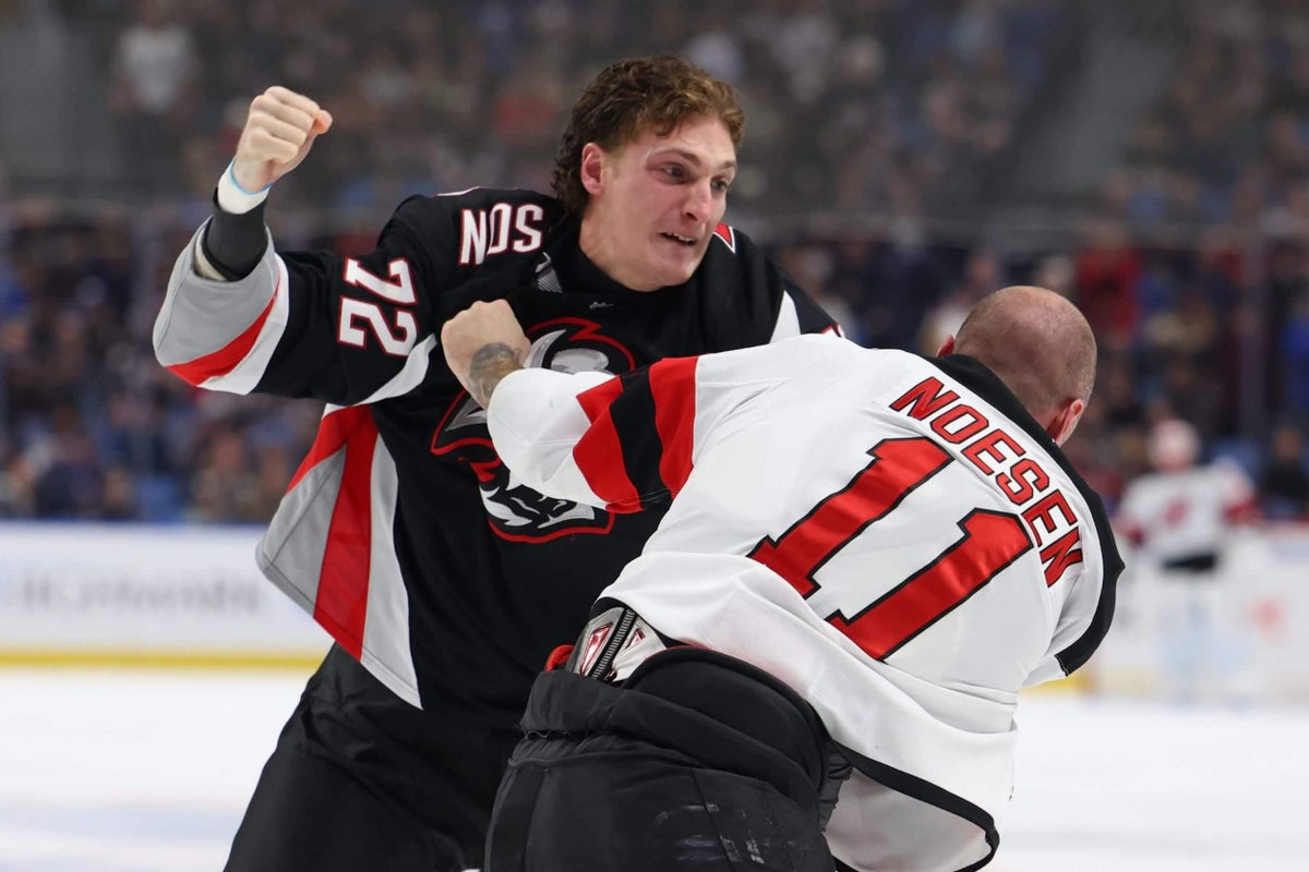 Tage Thompson fight not enough in Sabres loss as ‘Fire Adams’ chants continue: 5 thoughts