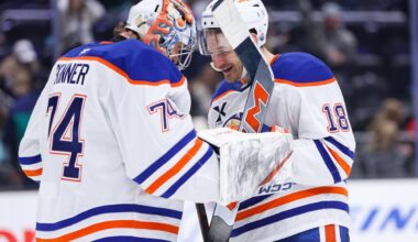 Don’t expect Oilers to make goalie trade, media scrum drama, Bettman quiet on expansion, and more