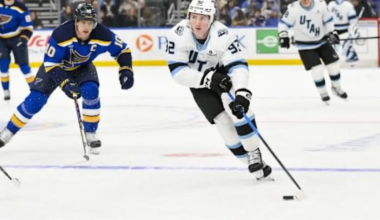 Logan Cooley Leaves Loss Against Blues 