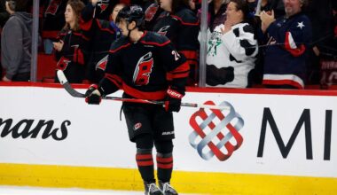 Jarvis scores a hat trick as Hurricanes pull away in third period to beat Jets