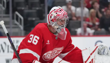 John Gibson Leaves Game Against Anaheim Ducks