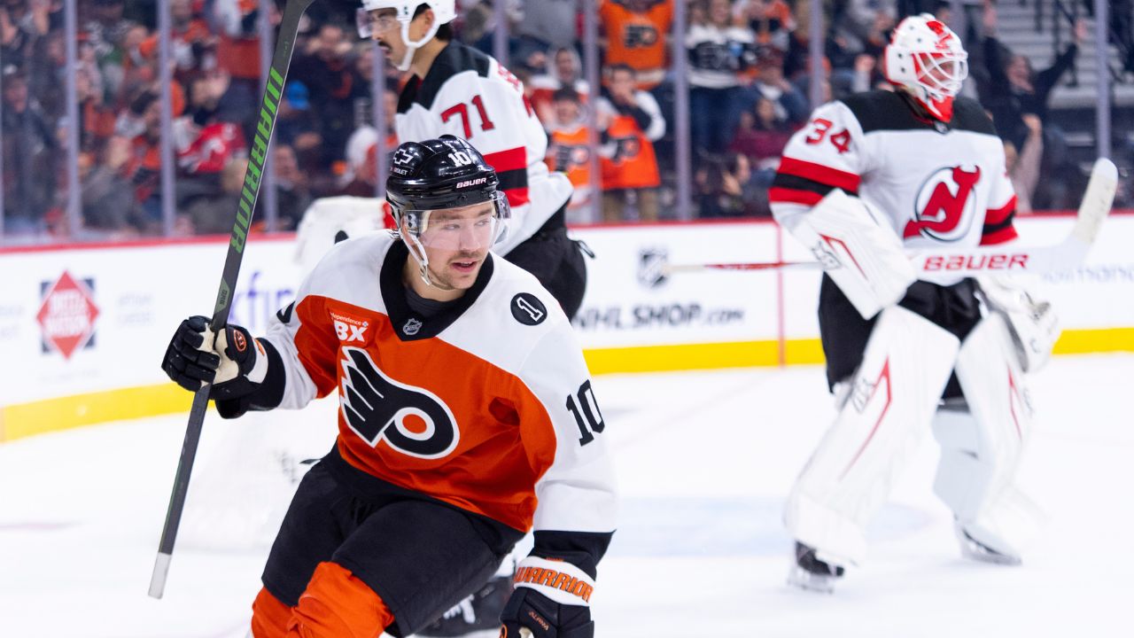 Flyers set franchise record with three goals in 26 seconds in win over Devils
