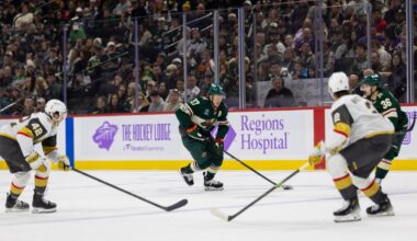 Kaprizov scores on late OT power play to lift Wild past Golden Knights