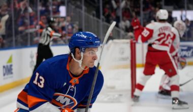Islanders’ Mathew Barzal a healthy scratch Thursday after being late to skate