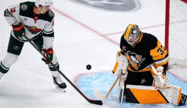 Rapid recap: Back in North America, Penguins start slow and taper in ugly home loss to Wild