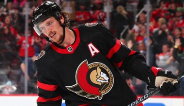 Ottawa Senators' Thomas Chabot sustains upper-body injury vs. Dallas Stars