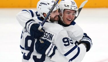 Maple Leafs rout the Penguins 7-2 with Ekman-Larsson point streak