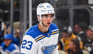 St. Louis Blues send D Logan Mailloux down to AHL Thunderbirds, recall D Hunter Skinner