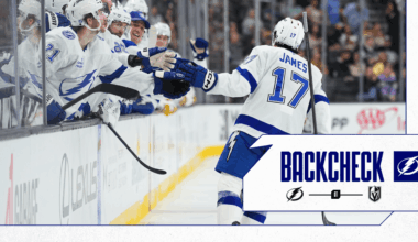 The Backcheck: James’ first NHL goal sparks Lightning comeback to beat Vegas