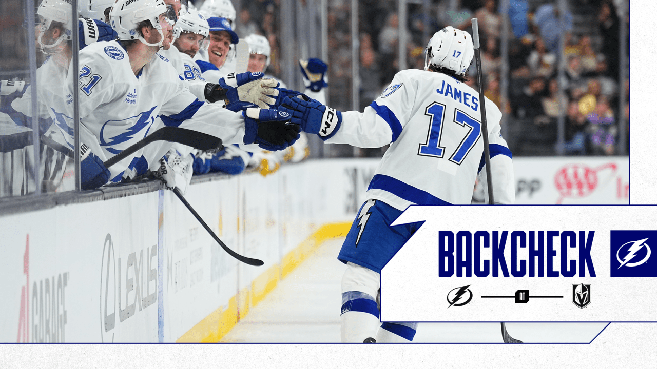 The Backcheck: James’ first NHL goal sparks Lightning comeback to beat Vegas
