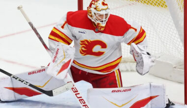 ‘We’re all gonna die’: Flames goalie stays grounded by saying what?!?