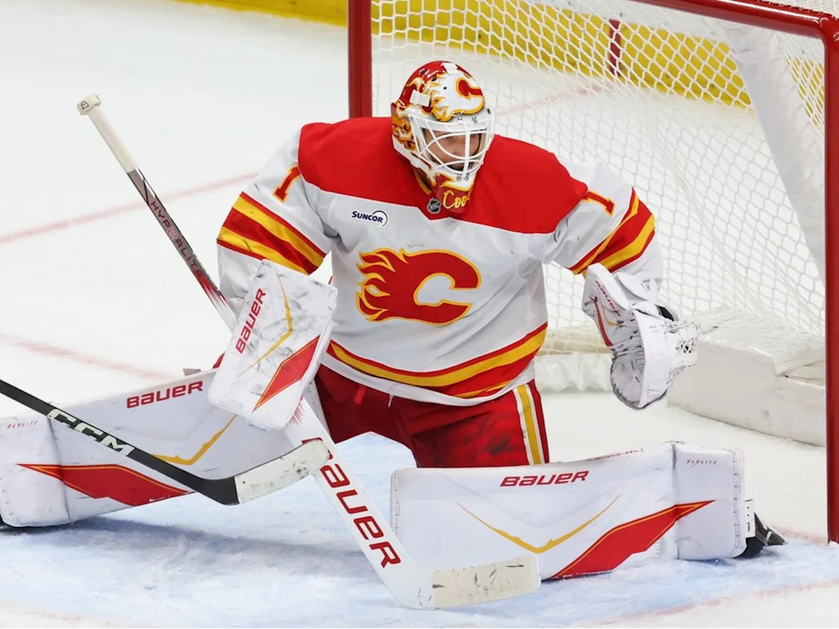 ‘We’re all gonna die’: Flames goalie stays grounded by saying what?!?