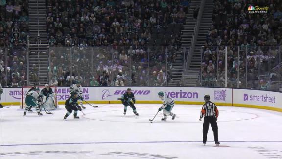 Grubauer stops all 19 shots in relief as the Kraken beat the Sharks 4-1