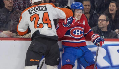 Montembeault bounces back after disastrous first period