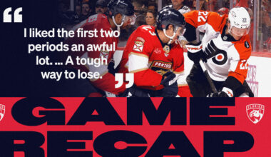 RECAP: Flyers 4, Panthers 2