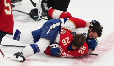 The Lightning are coming to play the Panthers, for the first time since preseason penalty-fest