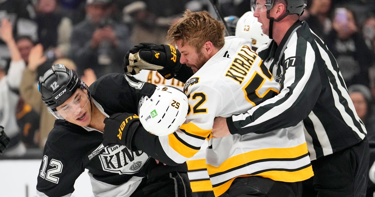 Morgan Geekie scores twice to tie for NHL goals lead, Bruins beat Kings 2-1 in OT